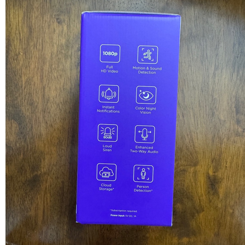 Roku Indoor Camera SE Wired 1080p HD Video Motion Sound Detection Night Vision - Picture 2 of 6